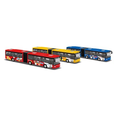 Zweiteiliger Gelenkbus Spielzeug Rückzug langer Bus Modell Party Gefälligkeiten Deko