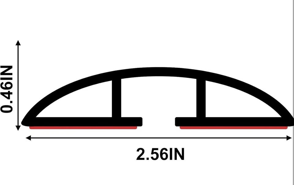 Cubierta de cable de piso de 10 pies protector de cable de silicona marrón fácil de instalar cable Foto 2 de 4