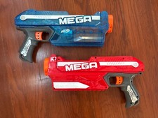 Nerf Mega Magnus 2x Lot Sonic Ice Rare Dart Blaster Gun Tested Works
