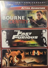 Bourne Identity / The Fast & the Furious / The Mummy 3 Disc Set - (DVD) New