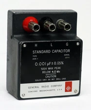 GENERAL RADIO IET Labs 1409-F 0.001 µF ±0.05% Standard Capacitor 1409F