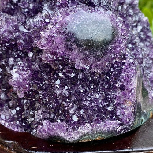3.48LB Natural Amethyst Cluster Quartz Crystal Druzy Geode Healing Stone - 第 12/14 張圖片