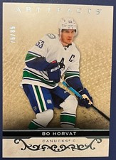 2021-22 Upper Deck Artifacts Hockey Bo Horvat Blue Steel #1 76/85
