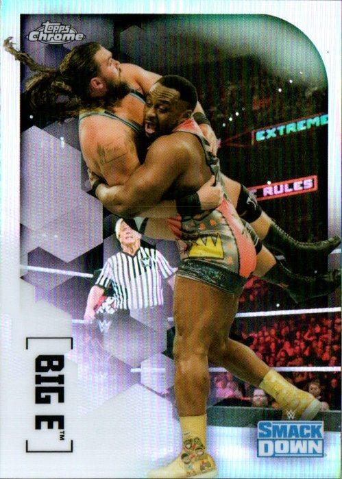 2020 Topps WWE Chrome Wrestling Card - Refractor #10 Big E
