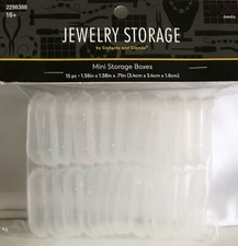 Jewelry Storage 15 Count MINI Storage Boxes 1.38in x 1.38in x .71in