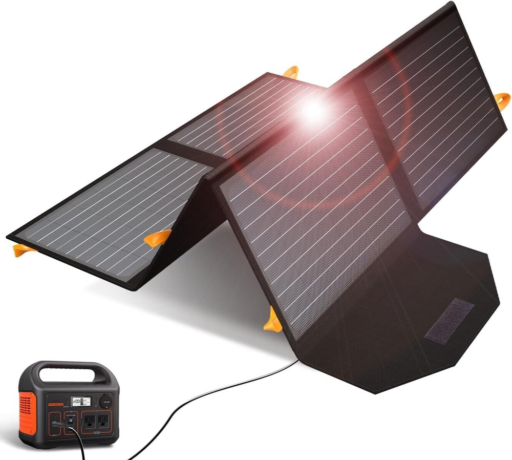 60W Foldable Solar Panel Charger Portable for Camping RV Off Grid Power