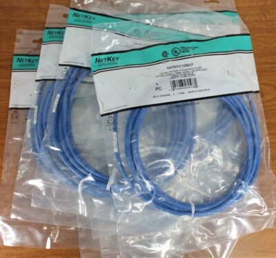 Panduit - NK5EPC10BUY -  Cat 5E UTP RJ45 to RJ45 Patch Cord - 10' - Lot of 8 NEW