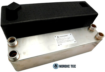 Stufa Teca Scambiatore Di Calore A Piastre In Acciaio Inox NORDIC TEC Ba-60-20, 220kW, 20 Piastre, 5/4" (con Isolamento Termico Scambiatore A Piastre - Foto 2