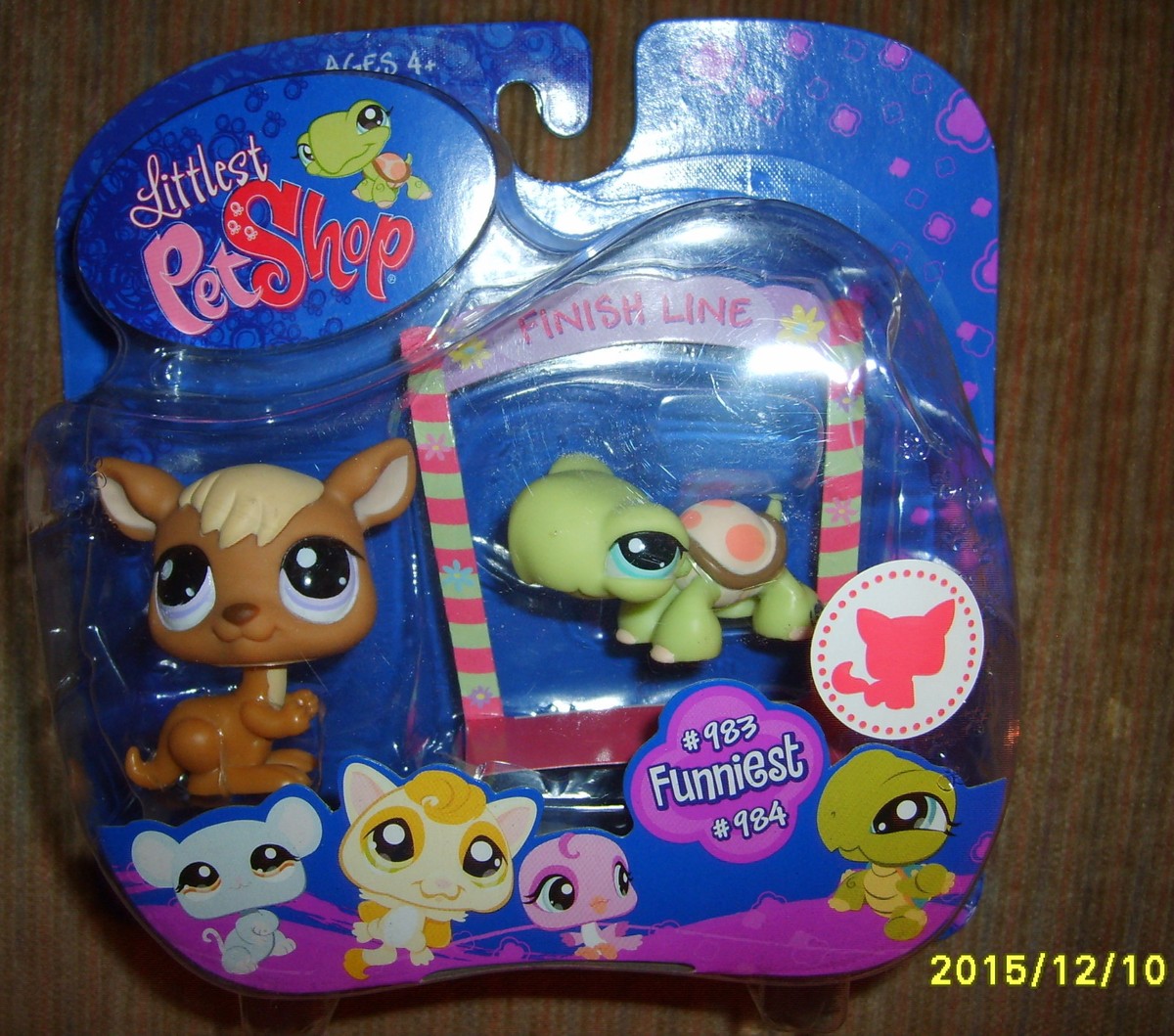 Littlest Pet Shop #983 Kangaroo #984 Turtle ~ Funniest