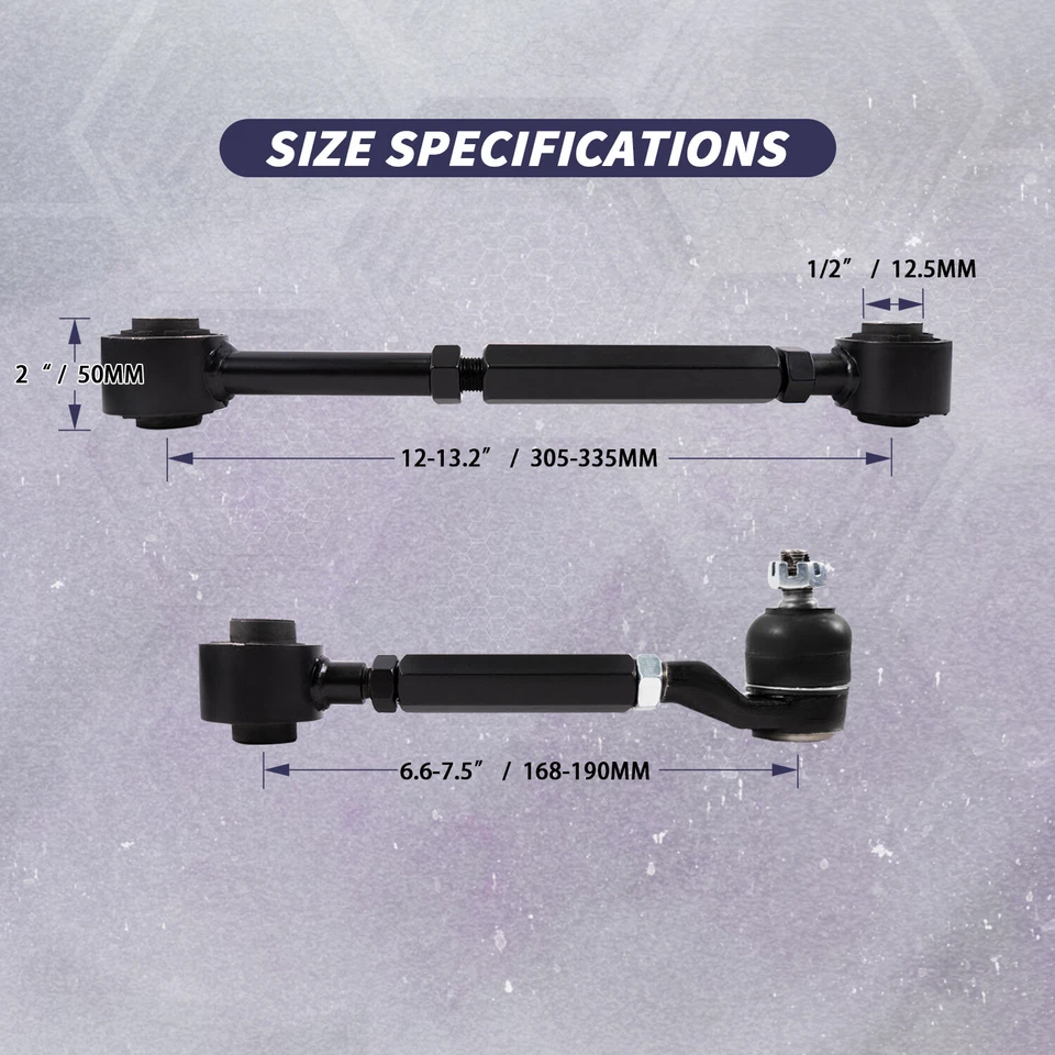 Brazos de inclinación de punta de control superior e inferior traseros 6 piezas para Acura TSX 2004-2008 04-08 EE. UU. Foto 2 de 4