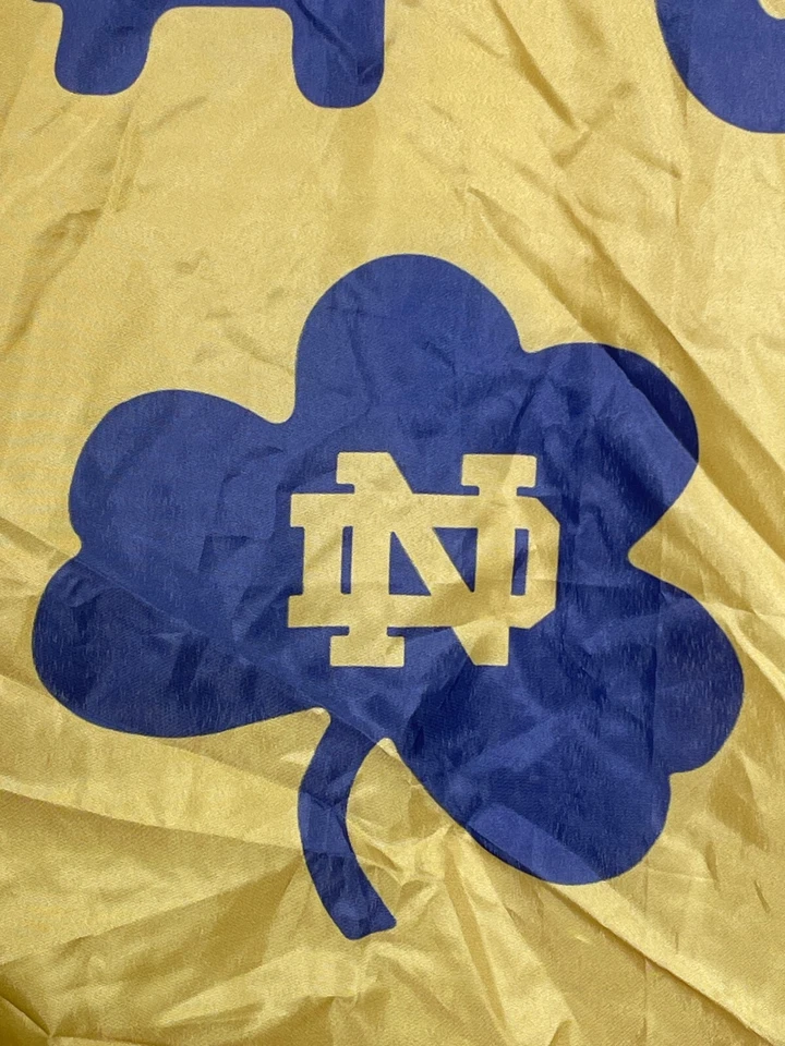 Notre Dame Fighting Irish NCAA Play Like A Champion Slogan 3x5' Gold Team Flag - Image 3 of 4