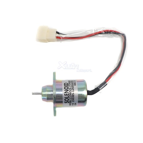 119653-77950 For 3TNE84 3TNE88 4TNE84 3TNV70 4TNV84 3TNV76 1x Fuel Stop Solenoid - Picture 11 of 14
