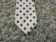 Dillards Pink Geometric Neck Tie 100 Silk Made In USA