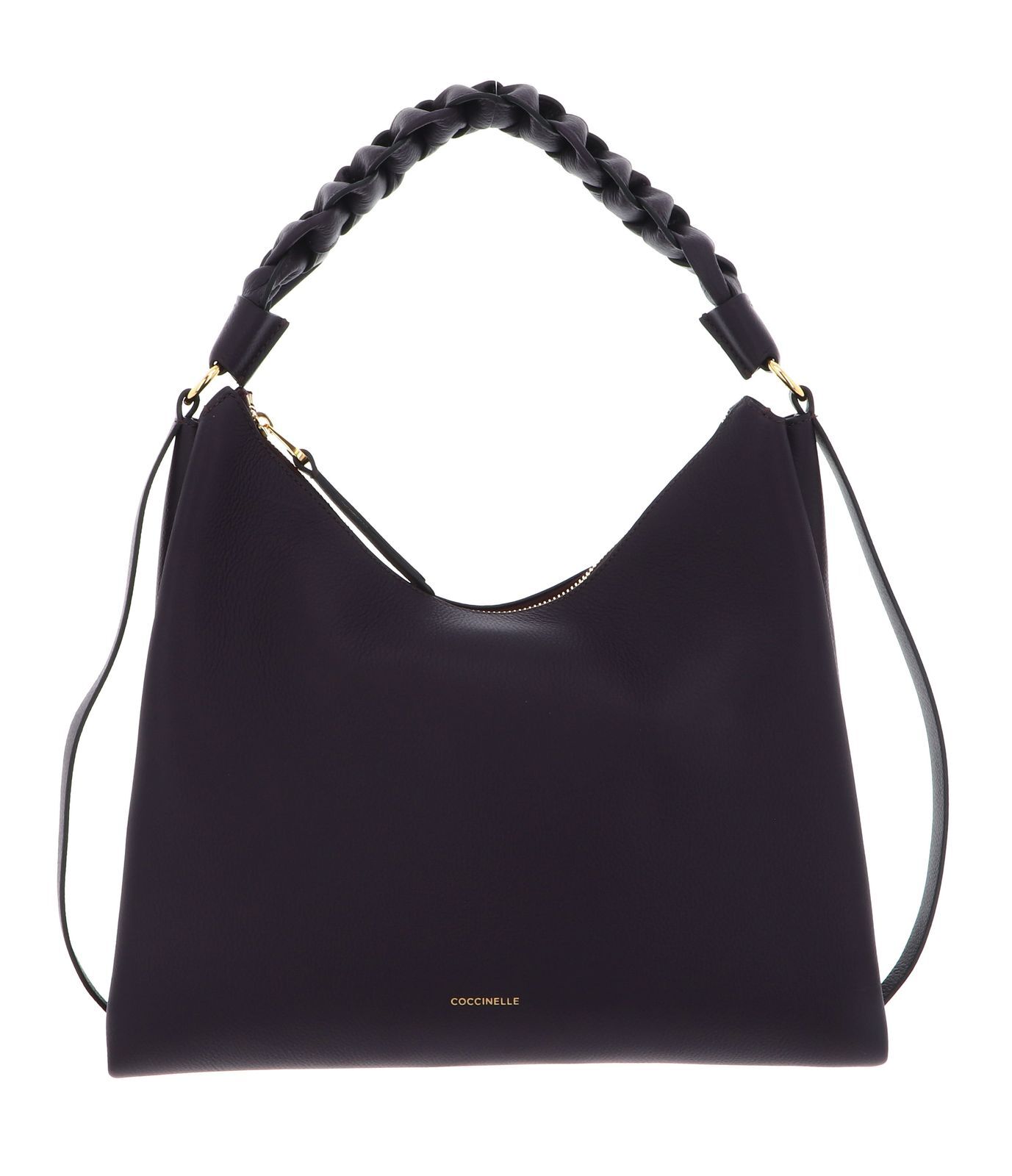 COCCINELLE Boheme Grana Double Shoulder Bag L Prune / Ribes
