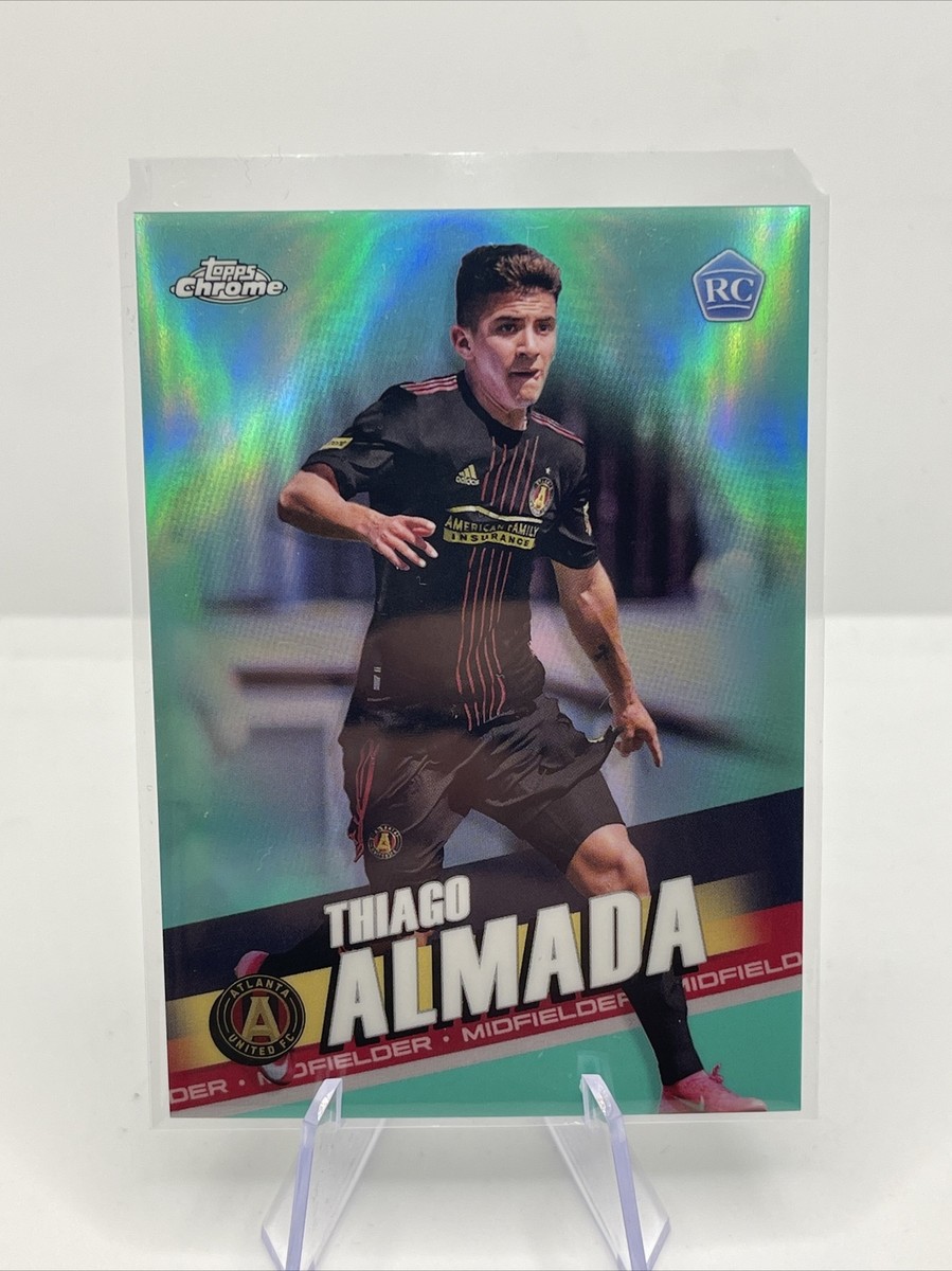 Thiago Almada Rookie Card Aqua Refractor /299 Atlanta United Topps
