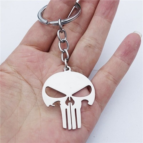 Marvel The Punisher Skull Stainless Steel Keychain Keyring + Free Gift Bag - Picture 3 of 4