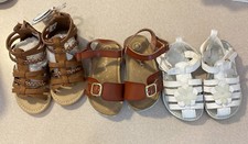 Baby Girl Sandals Lot Size 5 sandal lot toddler girl shoes Carter s Cat And Jack