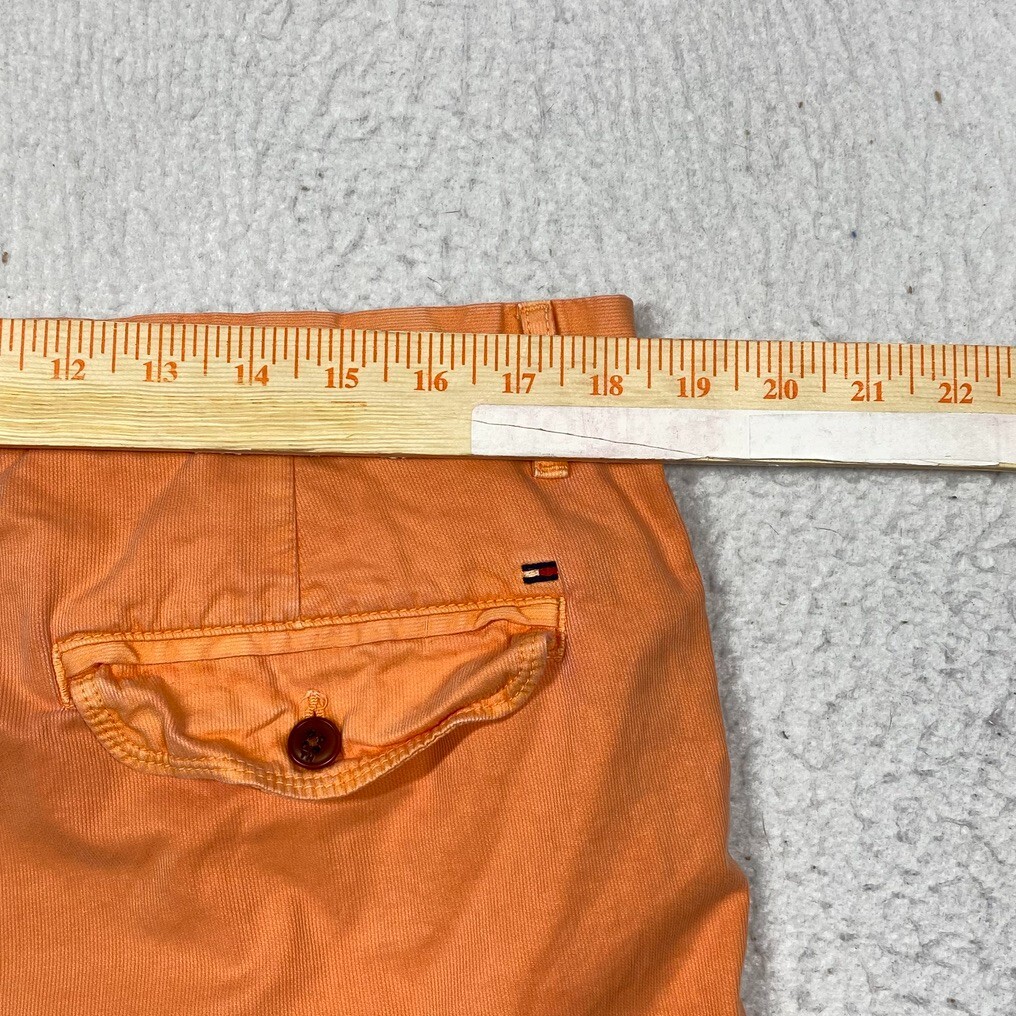 Tommy Hilfiger Shorts Mens 36 Chino Orange Flat Front Slash Pockets thumbnail 7