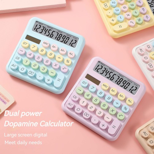 Dopamine Candy Colored Desktop Calculator, High Beauty, Office, School, Student - Picture 3 of 24