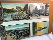 ANTIQUE Early 1900’S Mixed Postcards 1905-1917 Album 44 Cards Ephemera    393