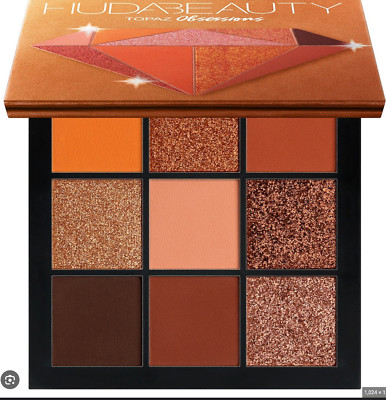 HUDA BEAUTY Eyeshadow Palette ''Topaz Obsessions'' 9 Shades NEW