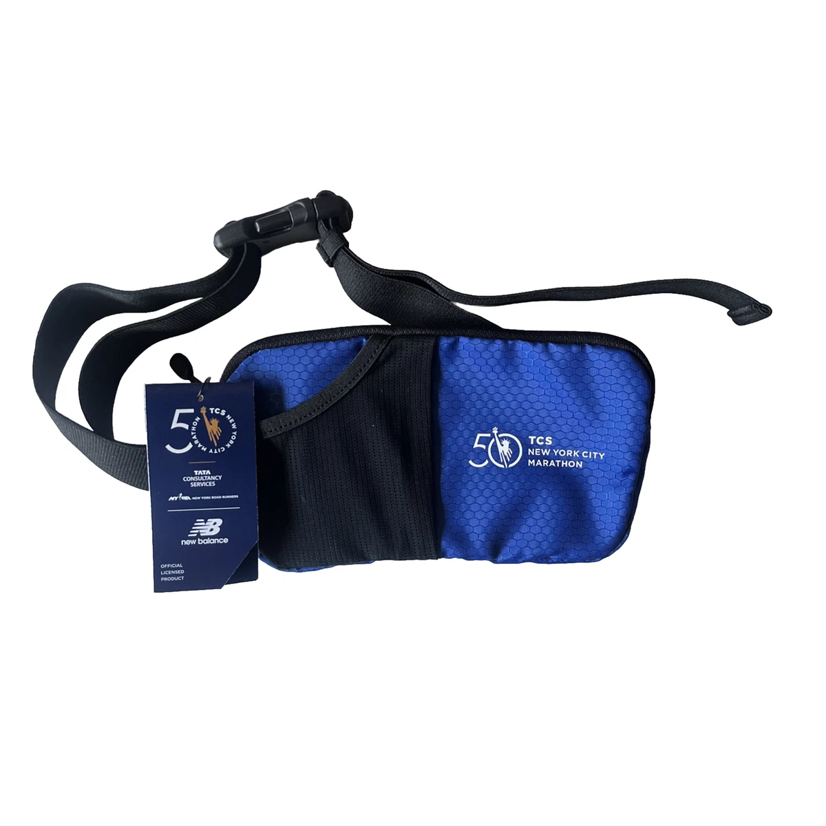 New Balance NYC Marathon Waist Bag Fanny Pack Blue 50 Anniversary