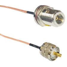 RG316 N FEMALE BULKHEAD to PL259 UHF Male RF Cable Rapid-SHIP LOT