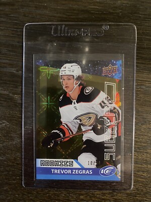 2021-22 Upper Deck Ice Sub Zero Rookie /24 Gold  Trevor Zegras #SZ-56 Rookie RC