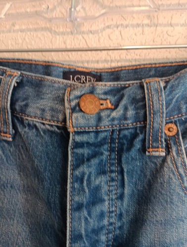 J Crew Jeans Womens Size 27 High Rise Straight Blue Denim - Picture 6 of 11