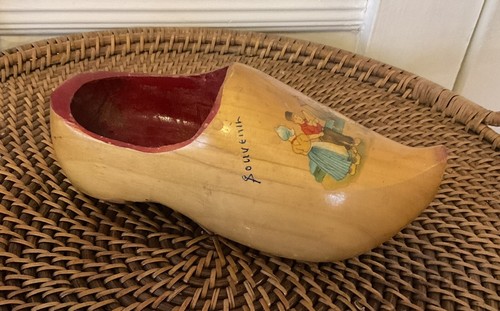 Zapato de madera de colección para decoración del hogar de Holanda - Imagen 2 de 8