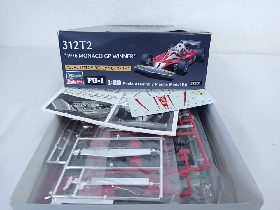 Hasegawa 1/20 Ferrari 312T2 1976 Monaco GP Winner Model Kit 23201 Giappone - Immagine 4 di 4
