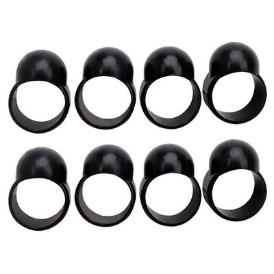 8Pcs Durable Tongue Drum Finger Picks Black Silicone Finger Covers