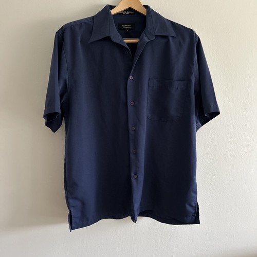 Giorginni Men’s Short Sleeve Navy Shirt SZ L NWOT - Picture 2 of 11