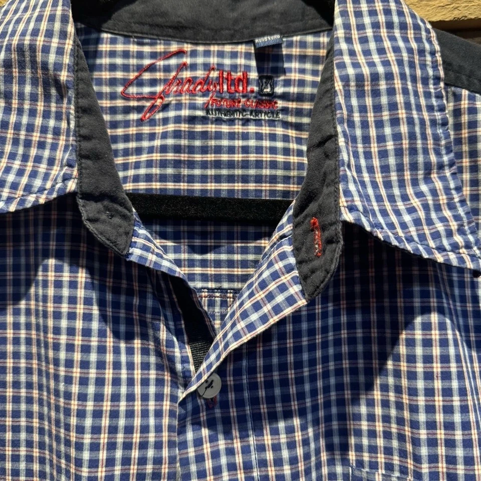 Shady Limited Edition Mens Plaid Shirt Short Sleeve Large Eminem Y2k Rap Hip Hop - Image 4 of 4