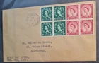 GB - 1952 -5th Dec- 11/2d & 21/2d Values in Blocks Of 4 On Plain First Day Cover