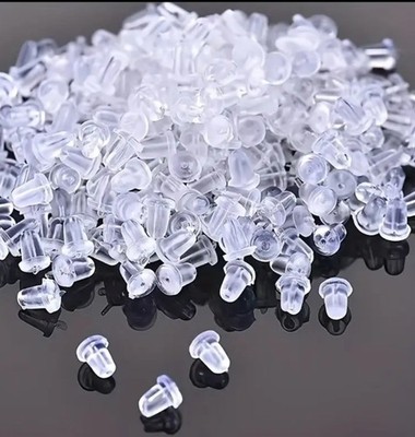 1000pcs Earring Backs - Secure & Comfortable 5mm Push Stoppers for Jewelry - NEW