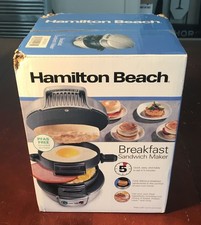 Hamilton Beach 25475 Frühstück Sandwichmaker NEU IM KARTON VERSIEGELT