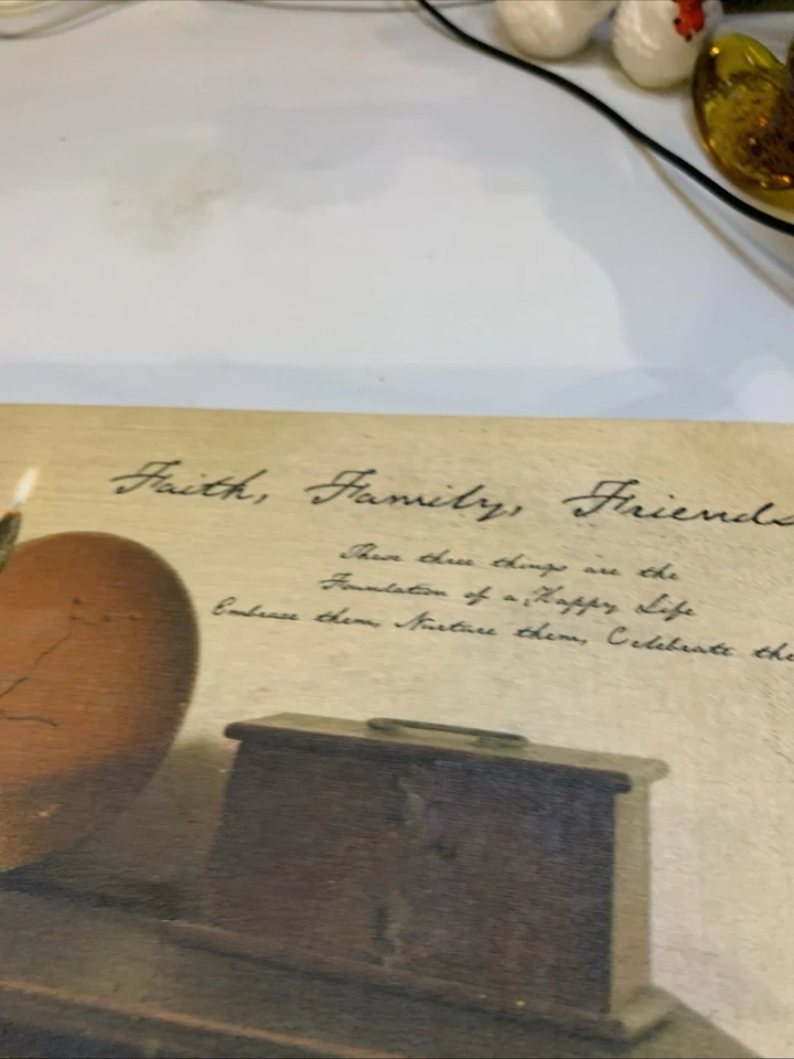 Faith, Family, Friends - Happy Life freestanding pic. with battery Candlelight   - Image 4 of 4