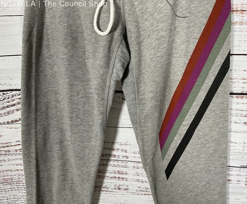 Free City Symphonic Women's Gray Abstract Print Sweatpants Size L - Picture 3 of 8