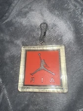 NIKE AIR JORDAN III 3 IV 4 RETRO OG JUMPMAN KEYCHAIN HANG TAG Orange 