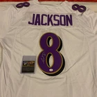 Lamar Jackson Signed #8 Baltimore Ravens Custom Jersey With COA MVP Heisman NFL