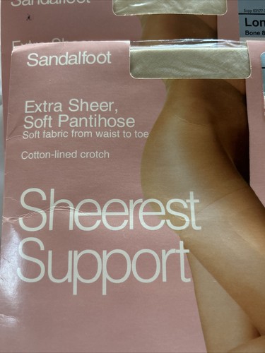 Sheerest Support Extra Sheer Morbido Mutandine Piede Sandalo Lungo JCPenny 2 paia - Foto 2 di 11