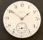 Antique 1909 Elgin Grade 291 Pocket Watch Movement Parts Good Balance 16s 7j USA