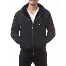 Pro Club Men's Heavyweight Pile Full Zip Hoodie Jacket