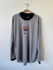 Vintage Nike Barcelona 1998/99 Goalkeeper Longsleeve Soccer Jersey Football XL