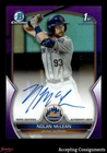 2023 Bowman Chrome Draft Purple Refractors Nolan McLean 1st ROOKIE AUTO 136/250