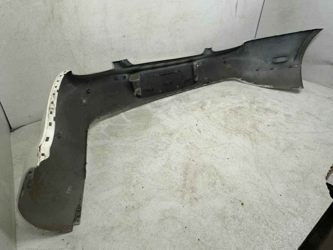 2004-2010 BENTLEY CONTINENTAL GT GTC REAR BUMPER COVER W/ SENSOR HOLE WHITE OEM