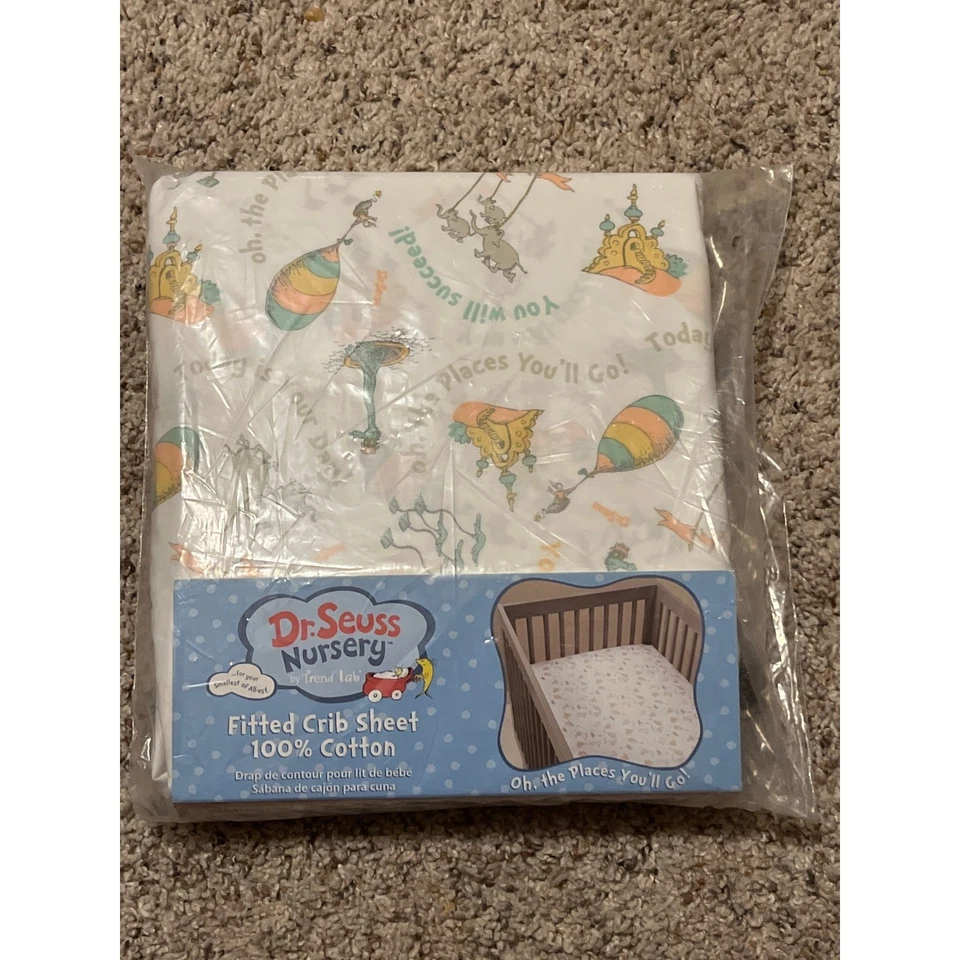 Sábana bajera ajustada Dr. Seuss 100 % algodón nueva Foto 4 de 4