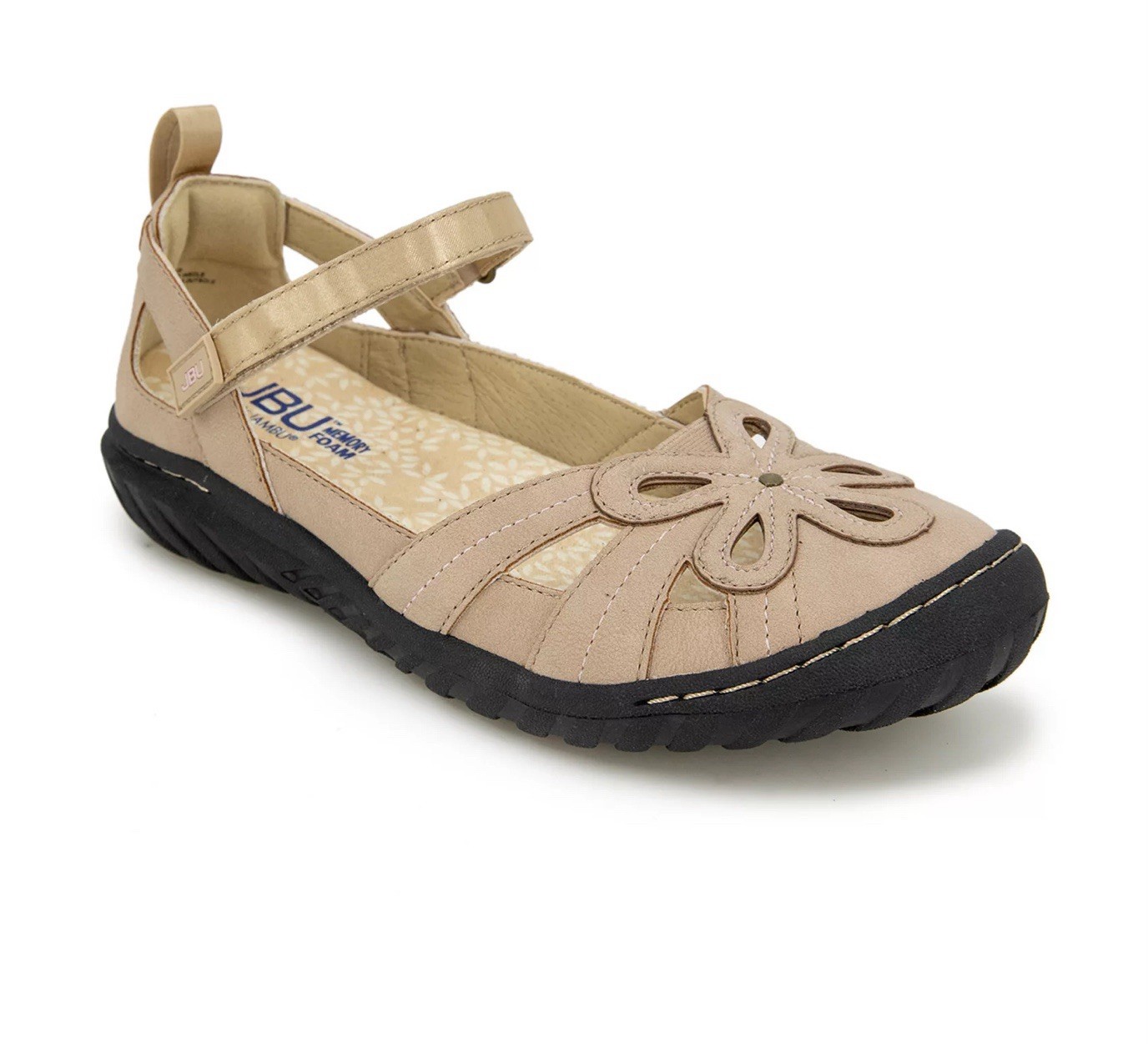 JBU by Jambu Magnolia Mary Jane Casual Shoes Women Sz 9 Taupe Tan Flats