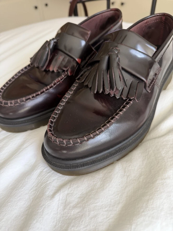 Men’s Dr Martens Brown Leather Tassel Loafers Size 8 - Never worn - Image 2 of 4